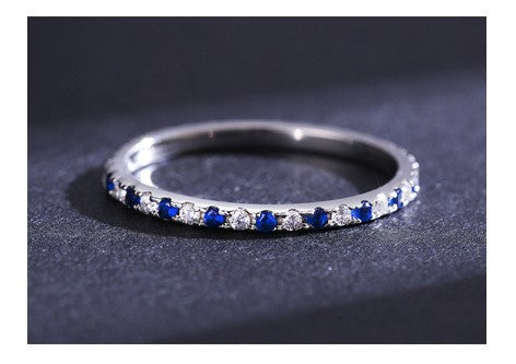 Anillo Delgado Zafiro