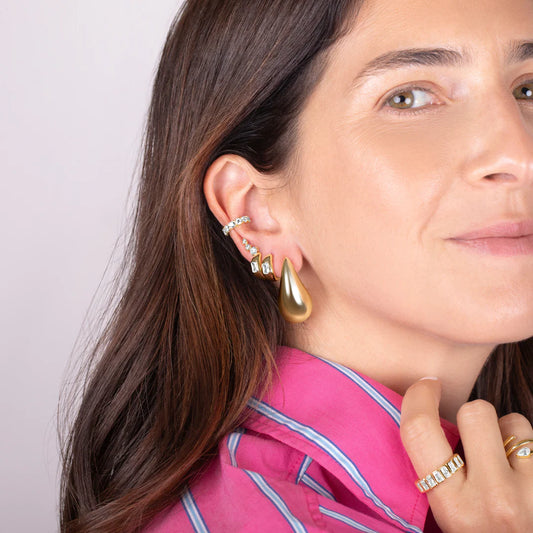 Aretes colgantes extra grandes