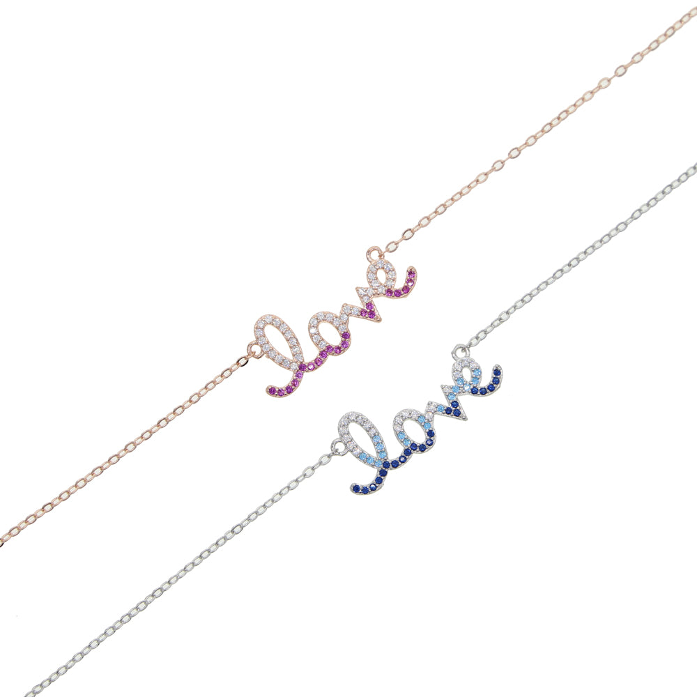 Collar Love Fire con Circonias