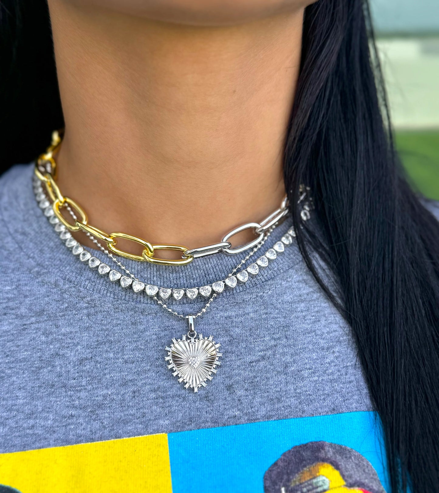 Collar de Bolitas con Corte Diamante