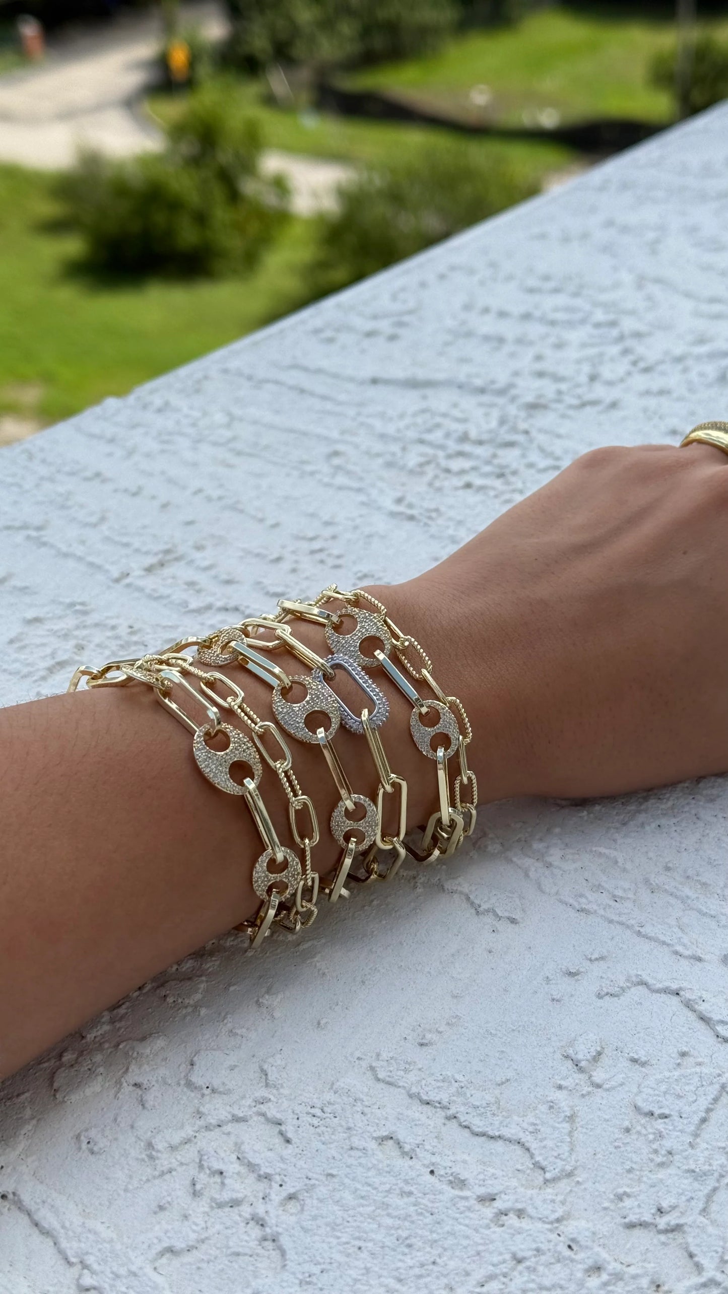 Pulsera Paperclip Trenzada