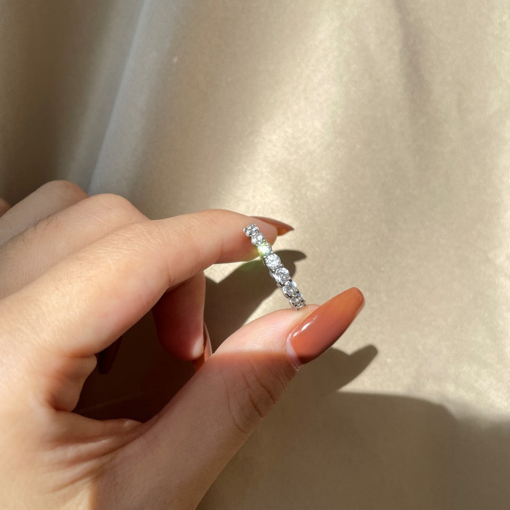 Anillo Dos Colores Amarillo y Blanco