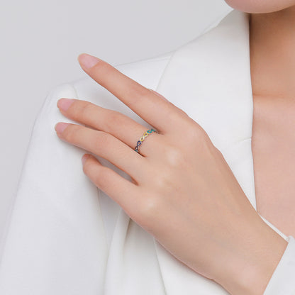 Anillo Infinitos Esmaltado en Colores