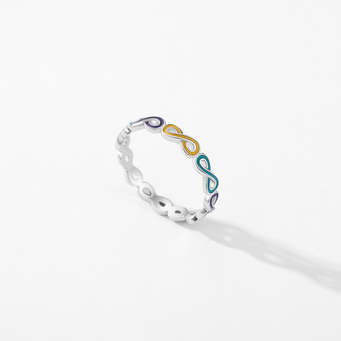 Anillo Infinitos Esmaltado en Colores