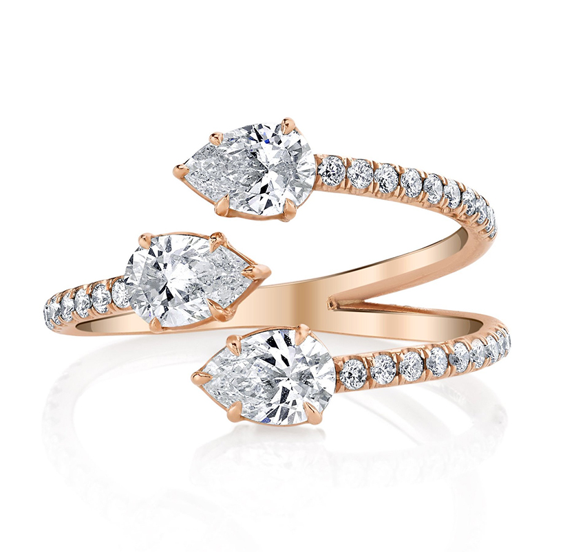 Anillo Triple Diamante