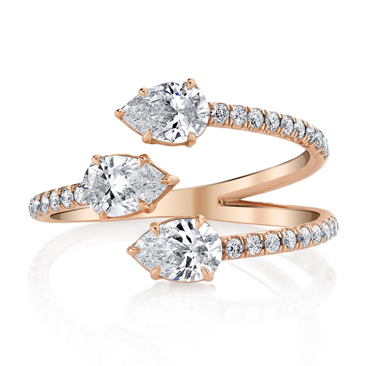 Anillo Triple Diamante