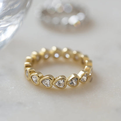 Anillo Bezel Corazon