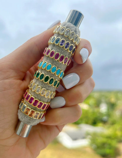 Anillo Bezel Ovalado