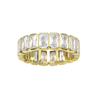 Anillo Bezel Rectangular