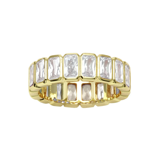 Anillo Bezel Rectangular