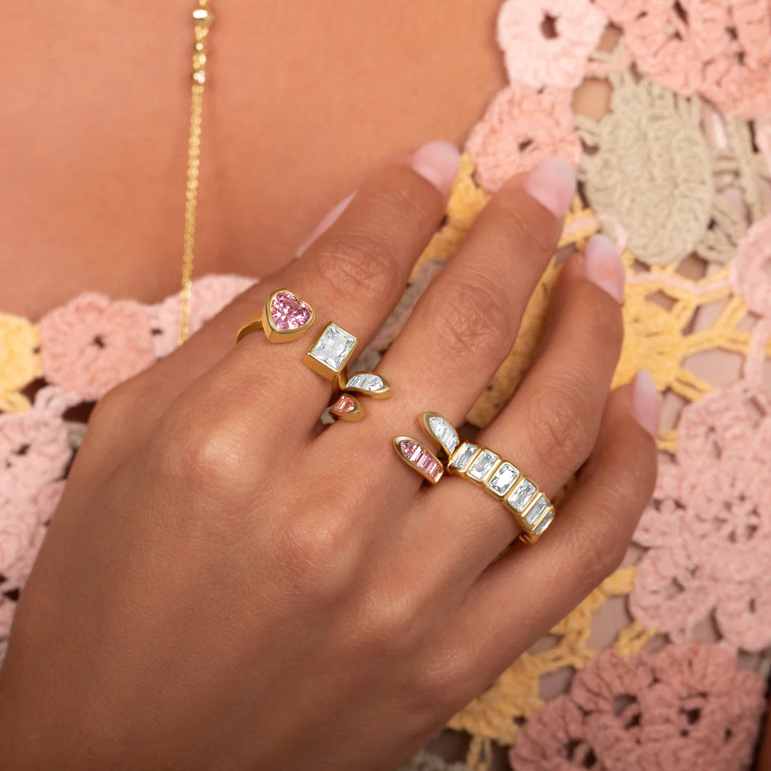 Anillo Bezel Rectangular