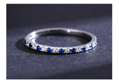 Anillo Delgado Zafiro