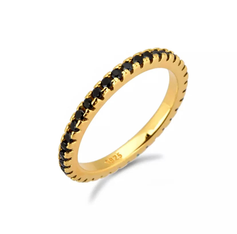 Anillo Delgado Negro