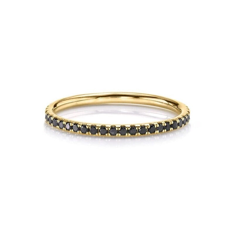 Anillo Delgado Negro
