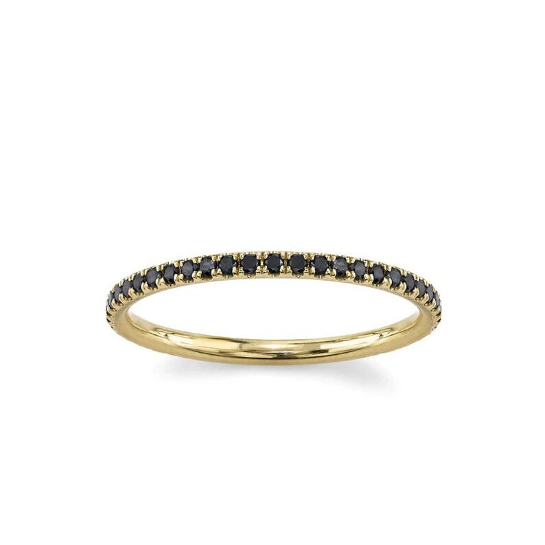 Anillo Delgado Negro