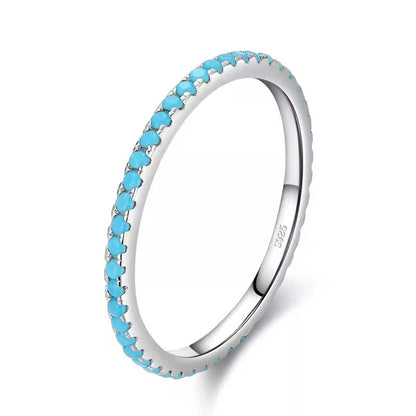 Anillo Delgado Turquesa