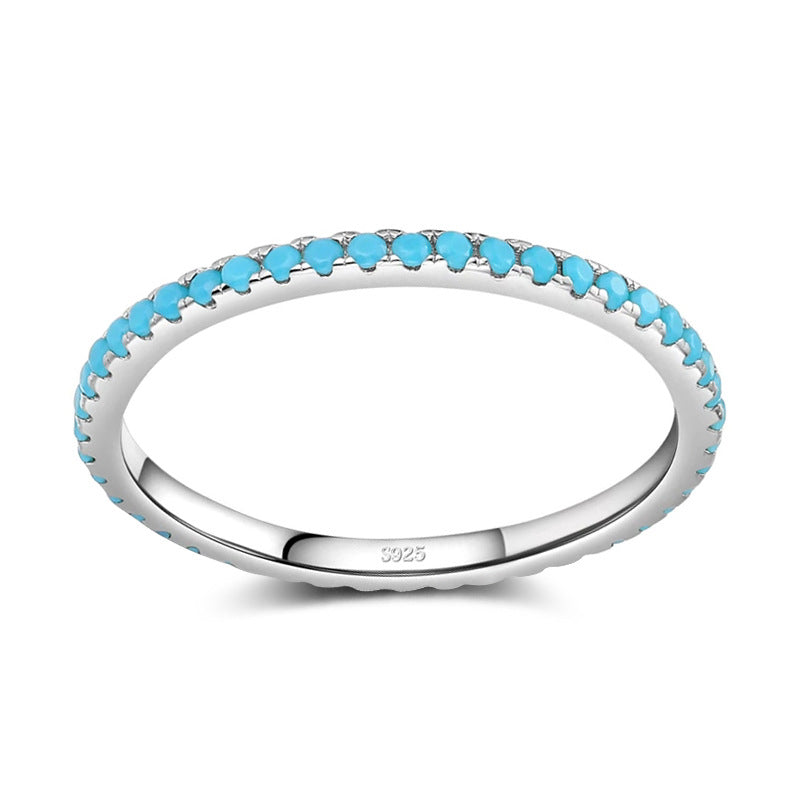 Anillo Delgado Turquesa
