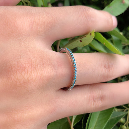 Anillo Delgado Turquesa
