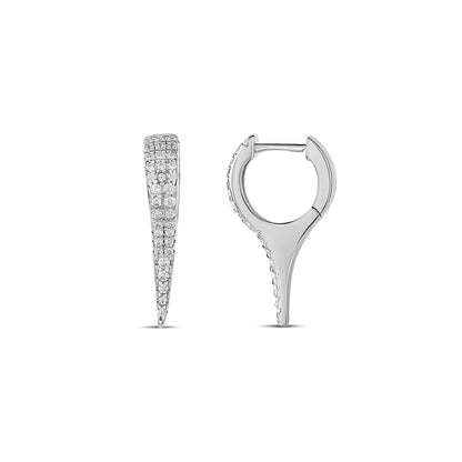 Aretes Huggies con espigas
