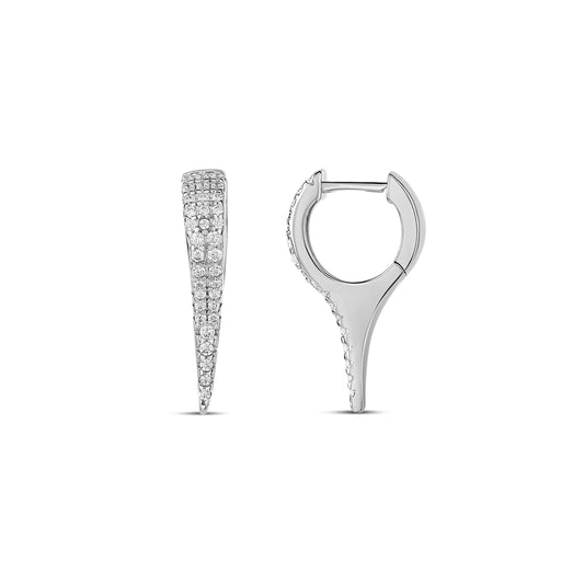 Aretes Huggies con espigas