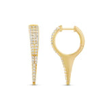 Aretes Huggies con espigas