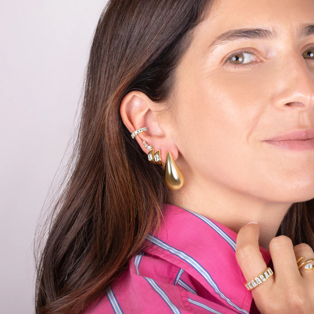 Aretes colgantes extra grandes