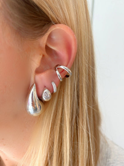 Aretes colgantes extra grandes