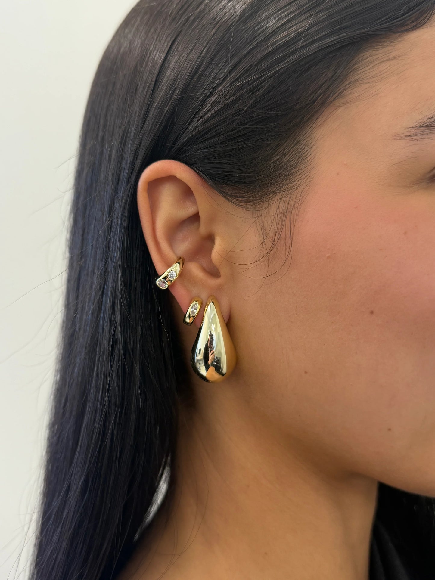 Aretes colgantes extra grandes