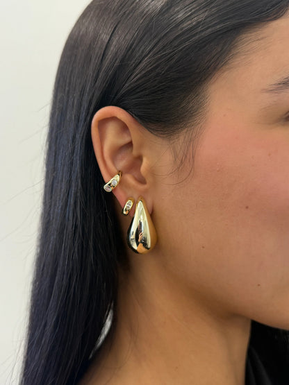 Aretes colgantes extra grandes