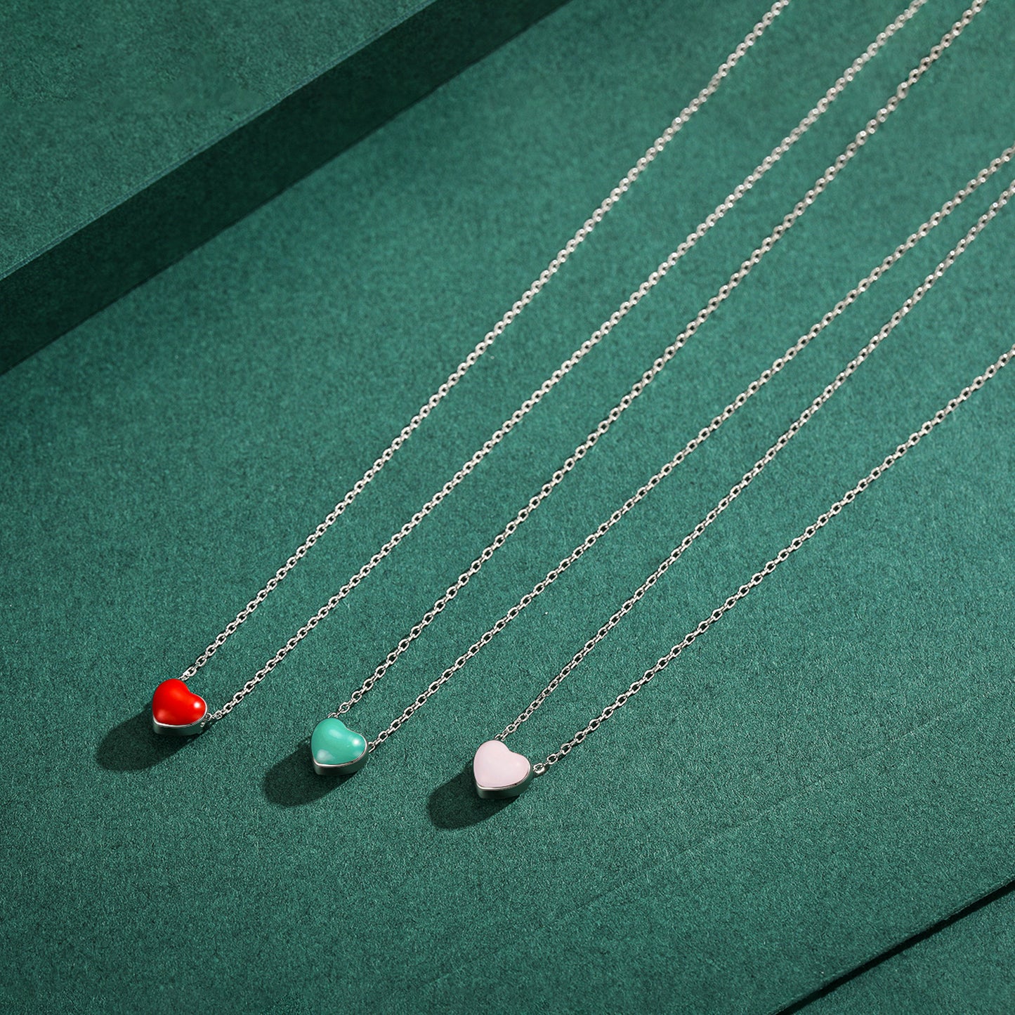 Collar Corazon Chico Rojo