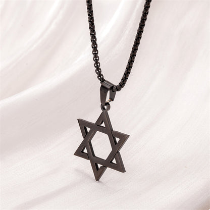 Collar Estrella de David Negra