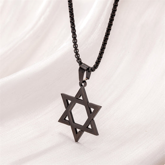 Collar Estrella de David Negra