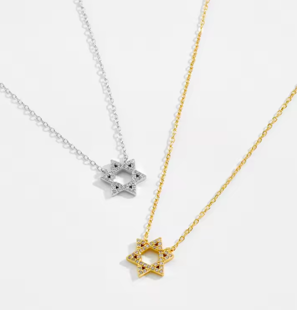 Collar Estrella de David Chico con Circonias