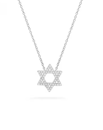 Collar Estrella de David Chico con Circonias