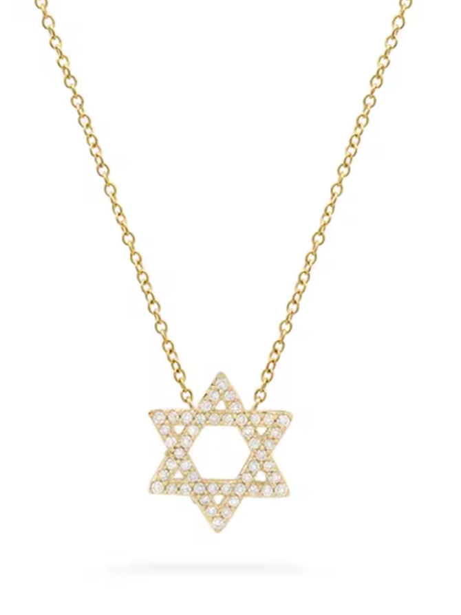 Collar Estrella de David Chico con Circonias