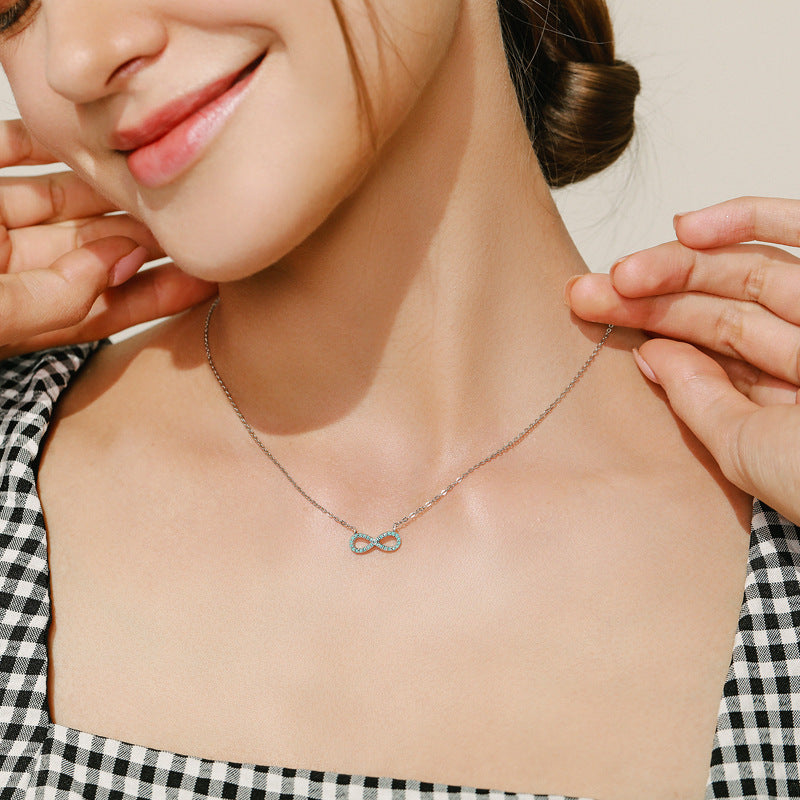 Collar Infinito Turquesa