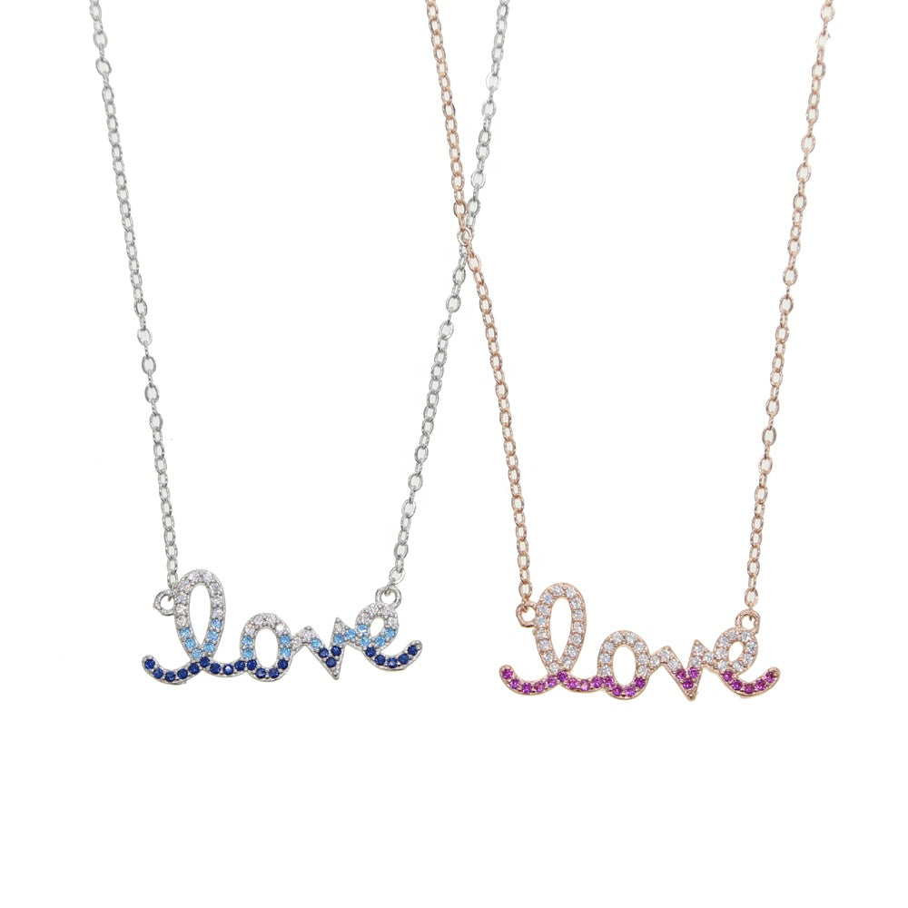 Collar Love Fire con Circonias