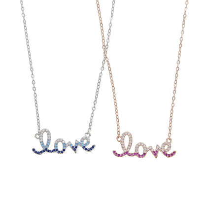 Collar Love Fire con Circonias