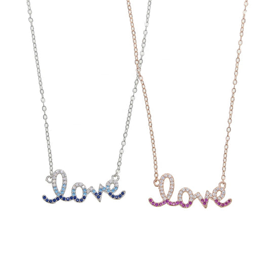 Collar Love Fire con Circonias