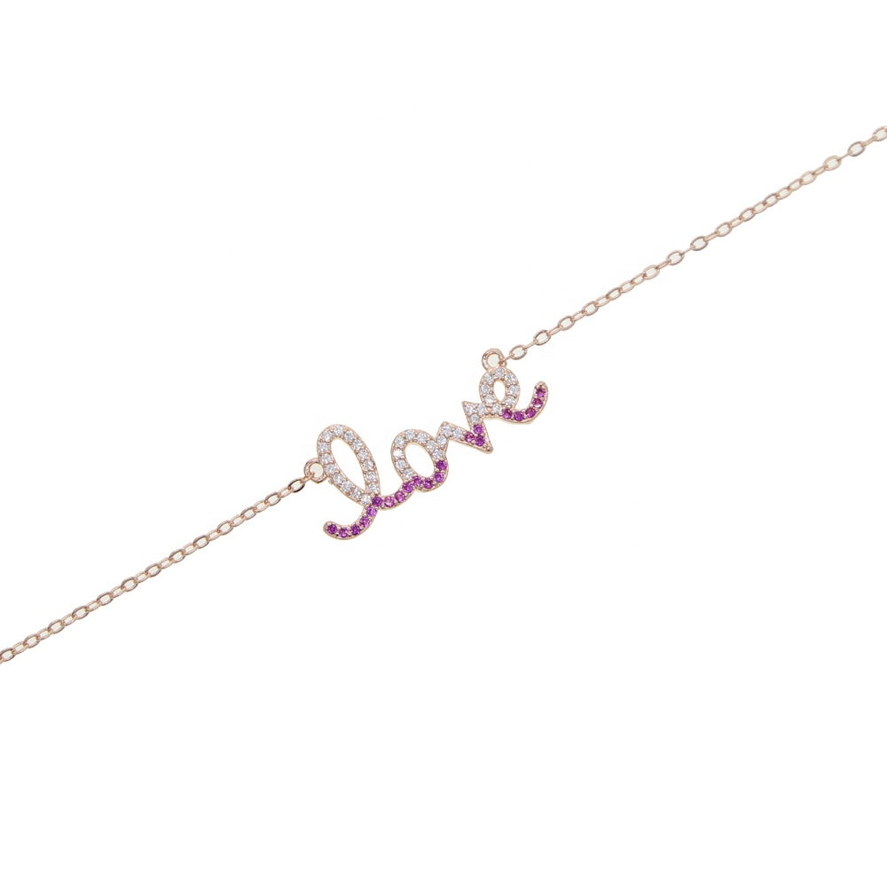 Collar Love Fire con Circonias