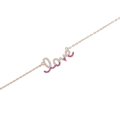 Collar Love Fire con Circonias