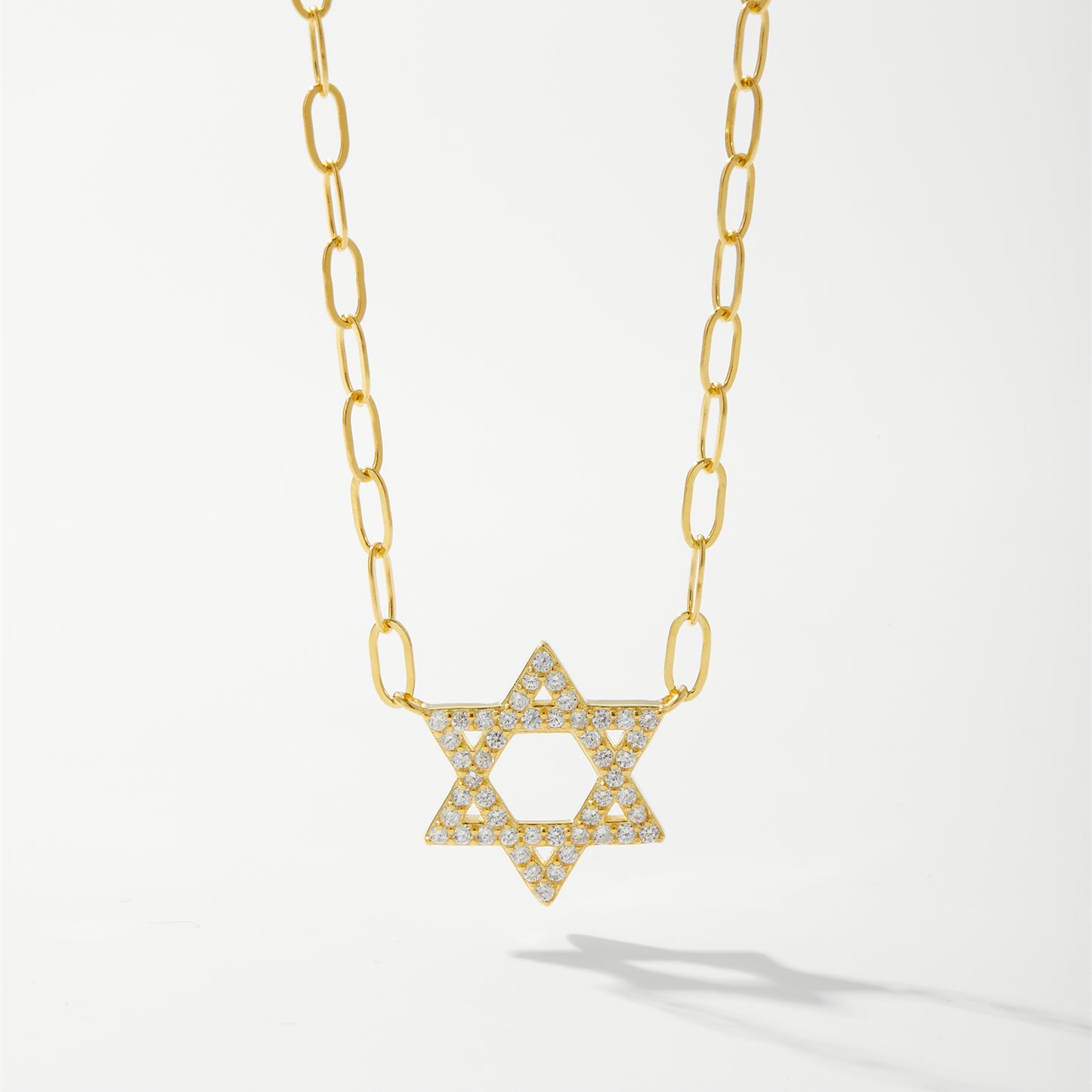 Collar PaperClip con Estrella de David