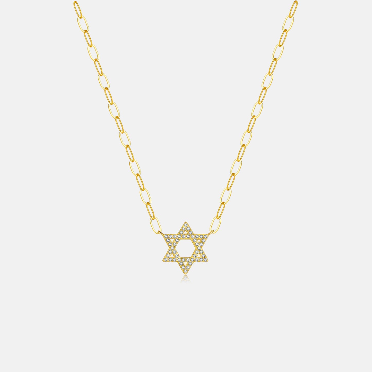Collar PaperClip con Estrella de David