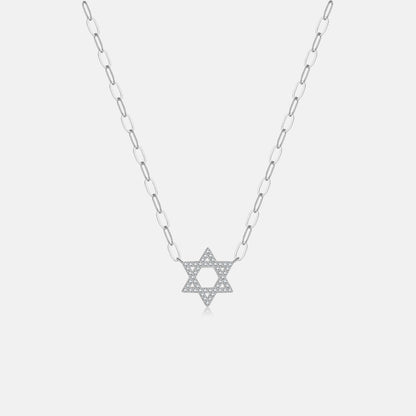Collar PaperClip con Estrella de David