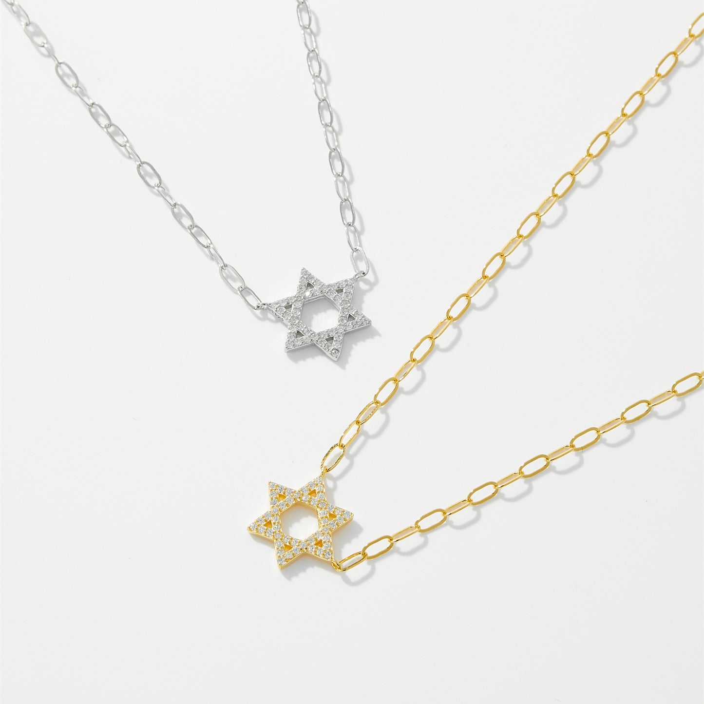 Collar PaperClip con Estrella de David