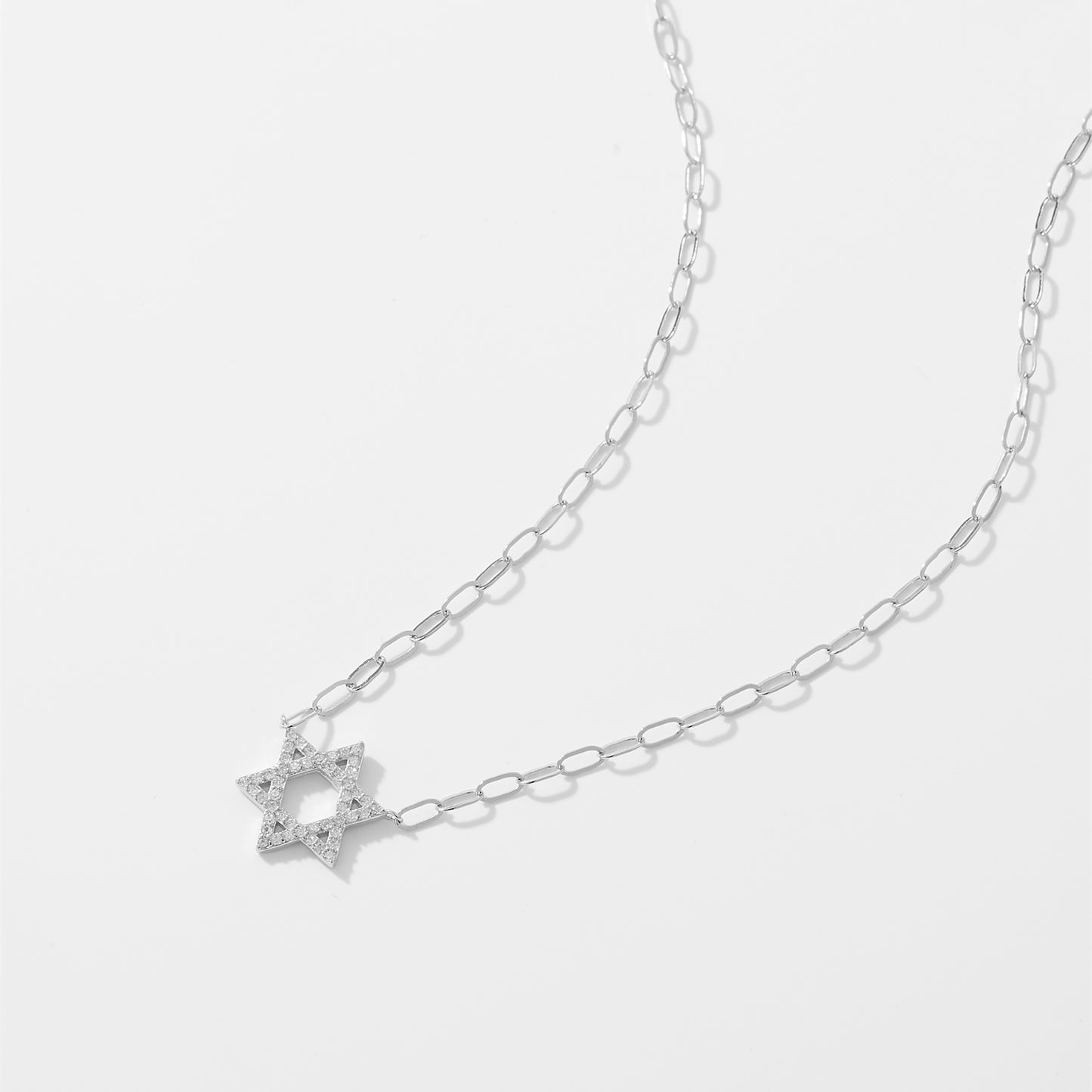Collar PaperClip con Estrella de David