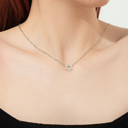 Collar PaperClip con Estrella de David