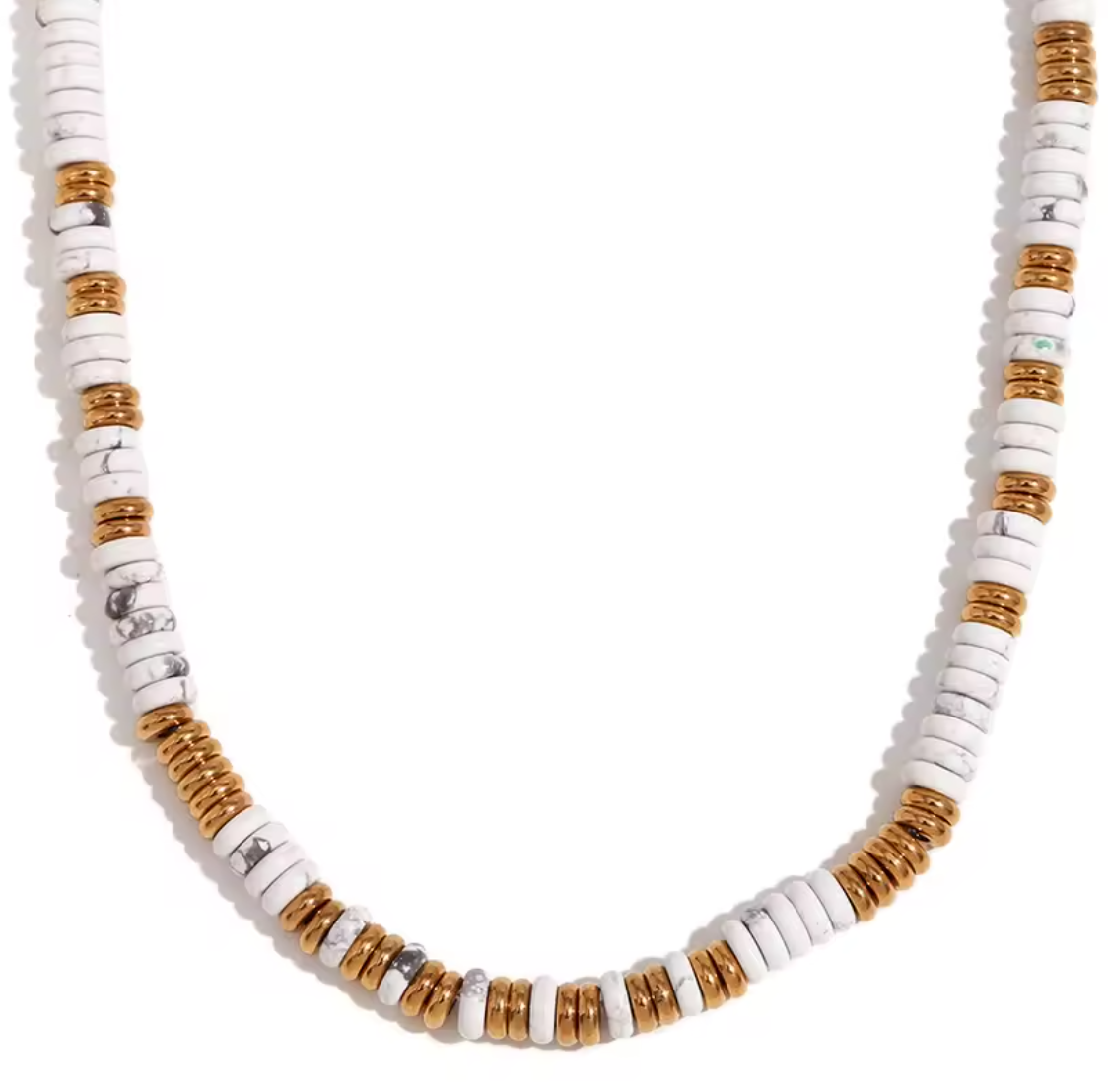 Collar Pukka White Stone