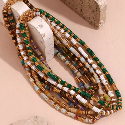 Collar Pukka White Stone