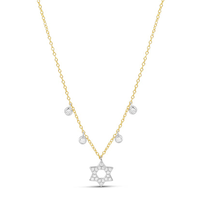 Collar Estrella de David con Bisel